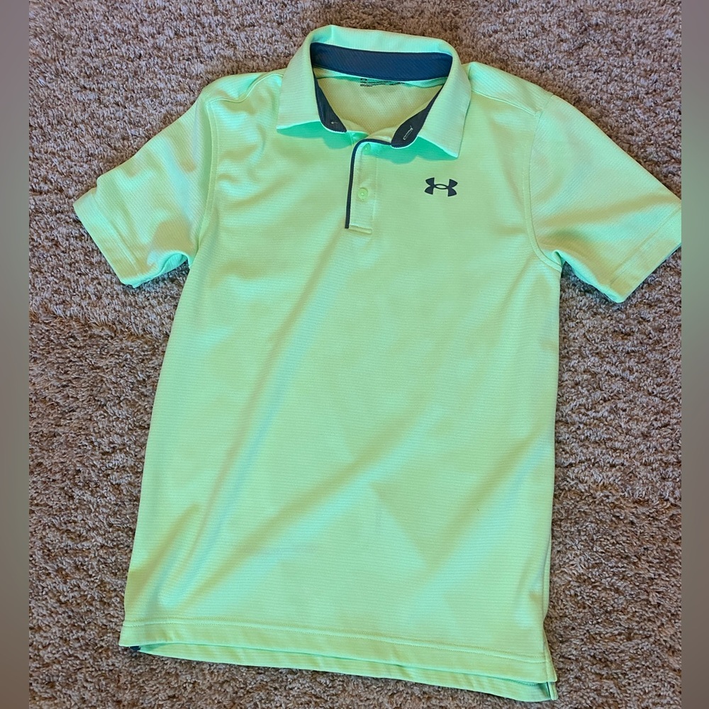 Like Green Underarmour Polo.
